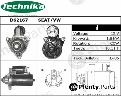Technika D62167 — Starter