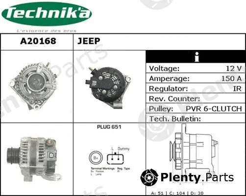 Technika A20168 — Alternator