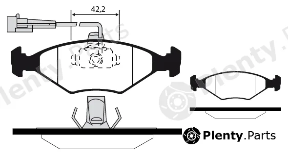 Technika 01251 — Brake Pad Set, disc brake
