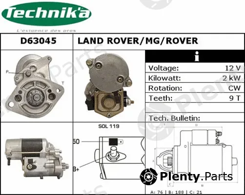 Technika D63045 — Starter