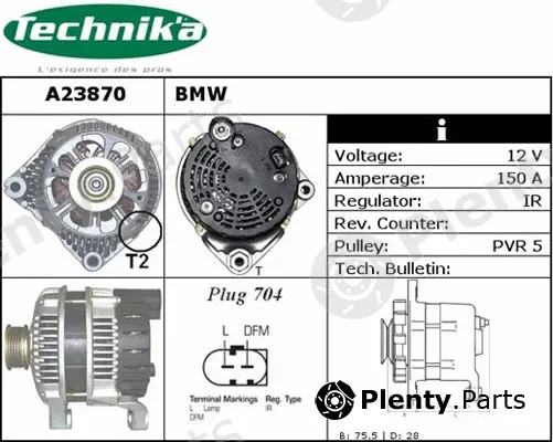 Technika A23870 — Alternator