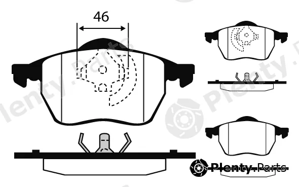 Technika 01162 — Brake Pad Set, disc brake