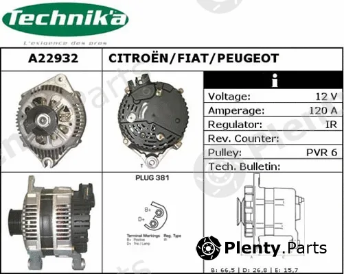 Technika A22932 — Alternator