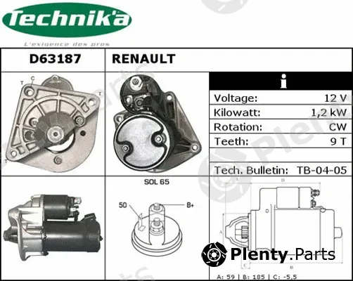 Technika D63187 — Starter