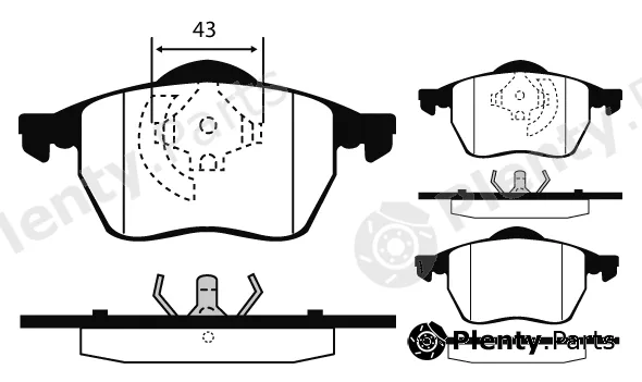 Technika 01298 — Brake Pad Set, disc brake