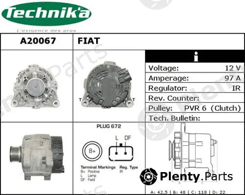 Technika A20067 — Alternator