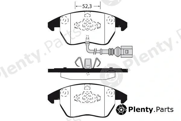 Technika 01516 — Brake Pad Set, disc brake