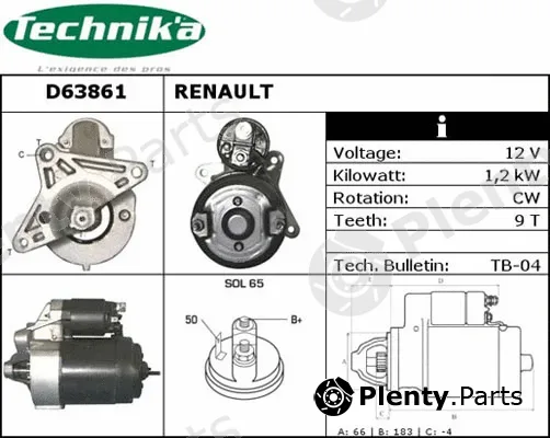 Technika D63861 — Starter