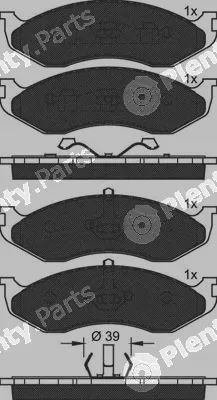 Technika 01163 — Brake Pad Set, disc brake