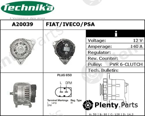Technika A20039 — Alternator