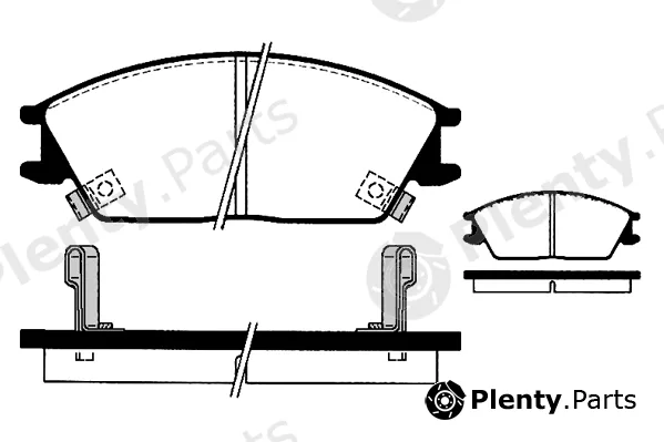 Technika 01263 — Brake Pad Set, disc brake