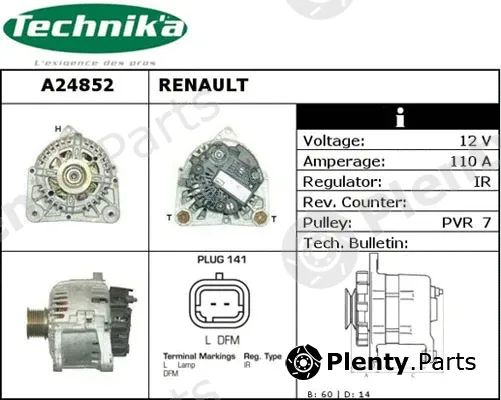 Technika A24852 — Alternator