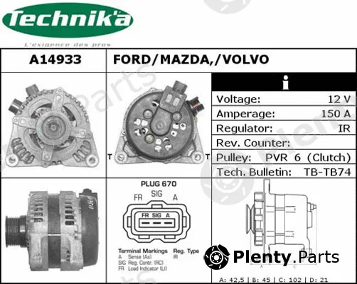 Technika A14933 — Alternator