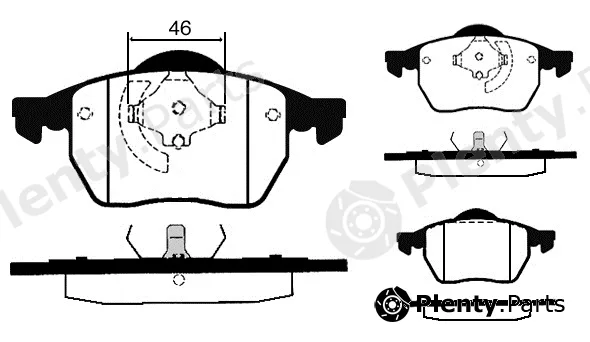 Technika 01120 — Brake Pad Set, disc brake