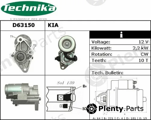 Technika D63150 — Starter
