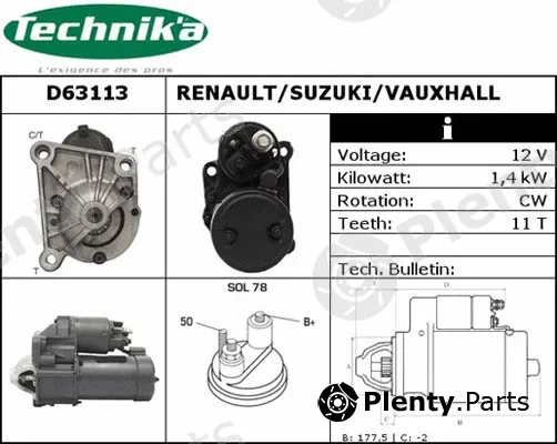 Technika D63113 — Starter
