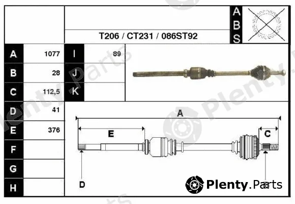 Technika 18086 — Drive Shaft