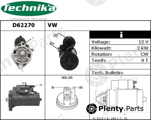 Technika D62270 — Starter