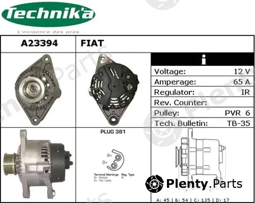 Technika A23394 — Alternator