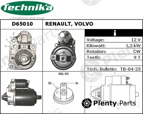 Technika D65010 — Starter