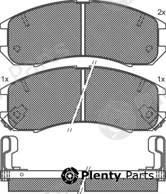 Technika 01143 — Brake Pad Set, disc brake