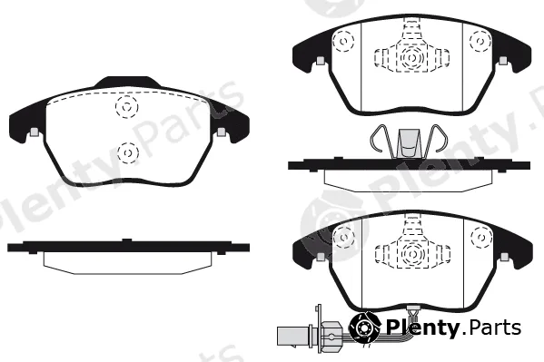 Technika 01800A — Brake Pad Set, disc brake