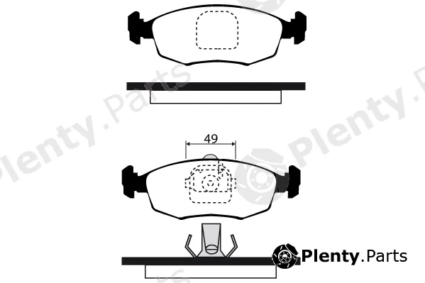 Technika 01291 — Brake Pad Set, disc brake