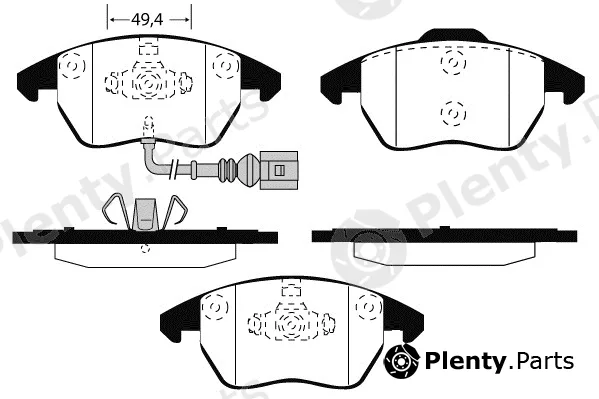 Technika 01514 — Brake Pad Set, disc brake