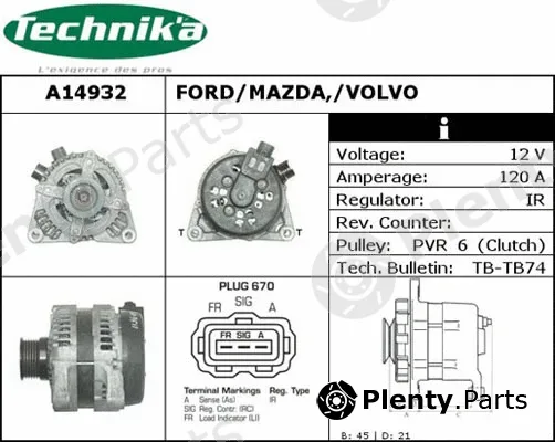 Technika A14932 — Alternator