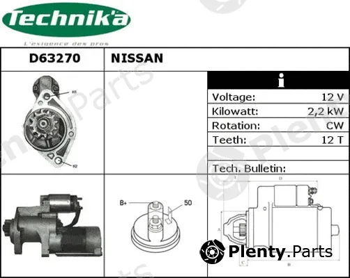 Technika D63270 — Starter