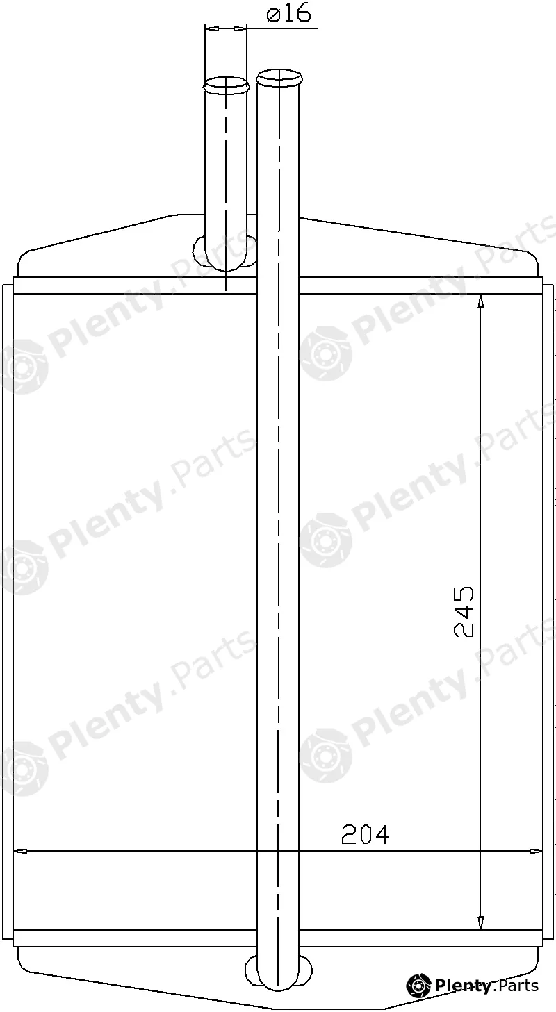 Vitale FO812272 — Heat Exchanger, interior heating