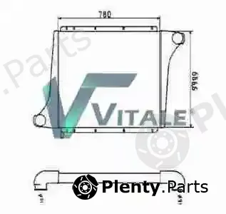 Vitale RVI816603 — Low Temperature Cooler, charge air cooler