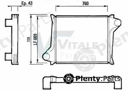 Vitale DA816605 — Charge Air Cooler