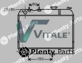 Vitale RE810839 — Radiator, engine cooling