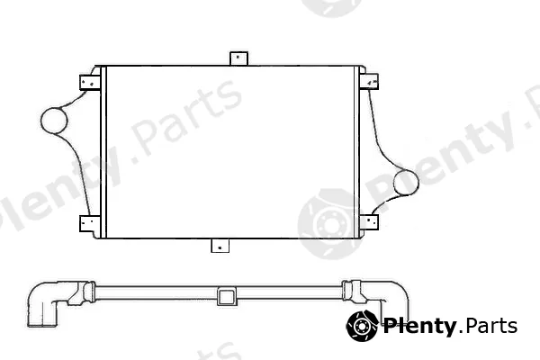 Vitale RVI816688 — Low Temperature Cooler, charge air cooler