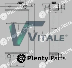 Vitale CAT917546 — Radiator, engine cooling