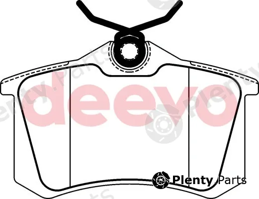 Deevo BP57380 — Brake Pad Set, disc brake