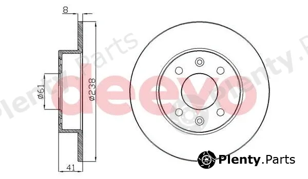 Deevo BD10620 — Brake Disc