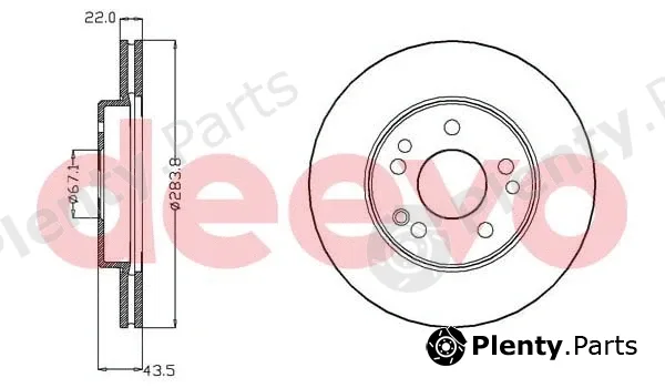 Deevo BD11200 — Brake Disc