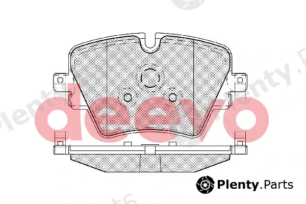 Deevo BP85380 — Brake Pad Set, disc brake