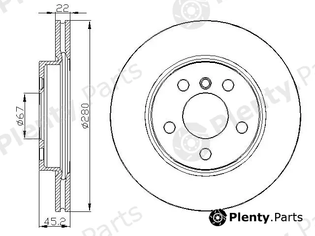 Deevo BD37600 — Brake Disc
