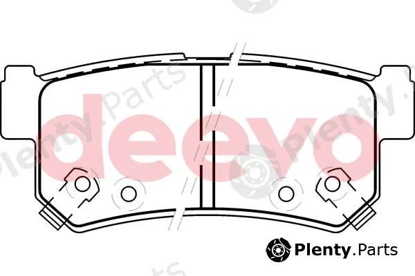 Deevo BP55940 — Brake Pad Set, disc brake
