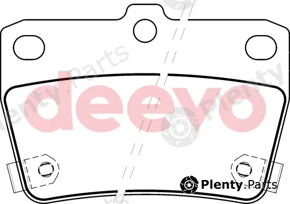 Deevo BP57700 — Brake Pad Set, disc brake