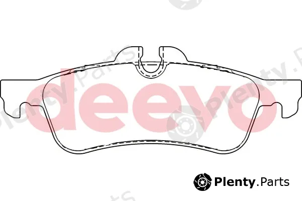 Deevo BP51220 — Brake Pad Set, disc brake