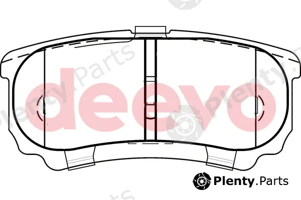 Deevo BP60000 — Brake Pad Set, disc brake