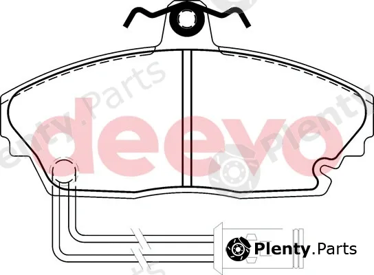 Deevo BP57540 — Brake Pad Set, disc brake