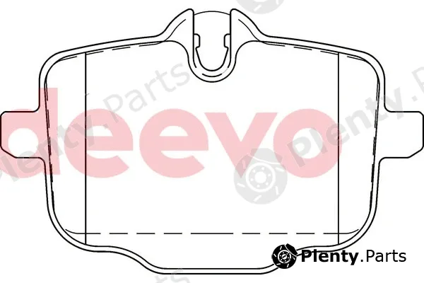 Deevo BP81400 — Brake Pad Set, disc brake