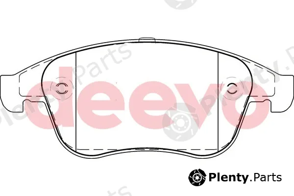 Deevo BP55580 — Brake Pad Set, disc brake