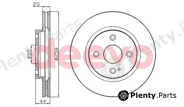 Deevo BD20380 — Brake Disc