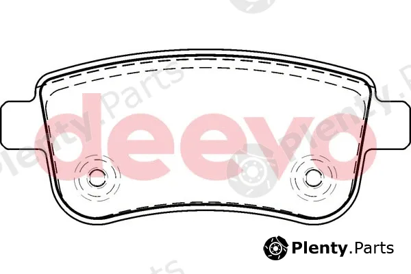 Deevo BP60160 — Brake Pad Set, disc brake